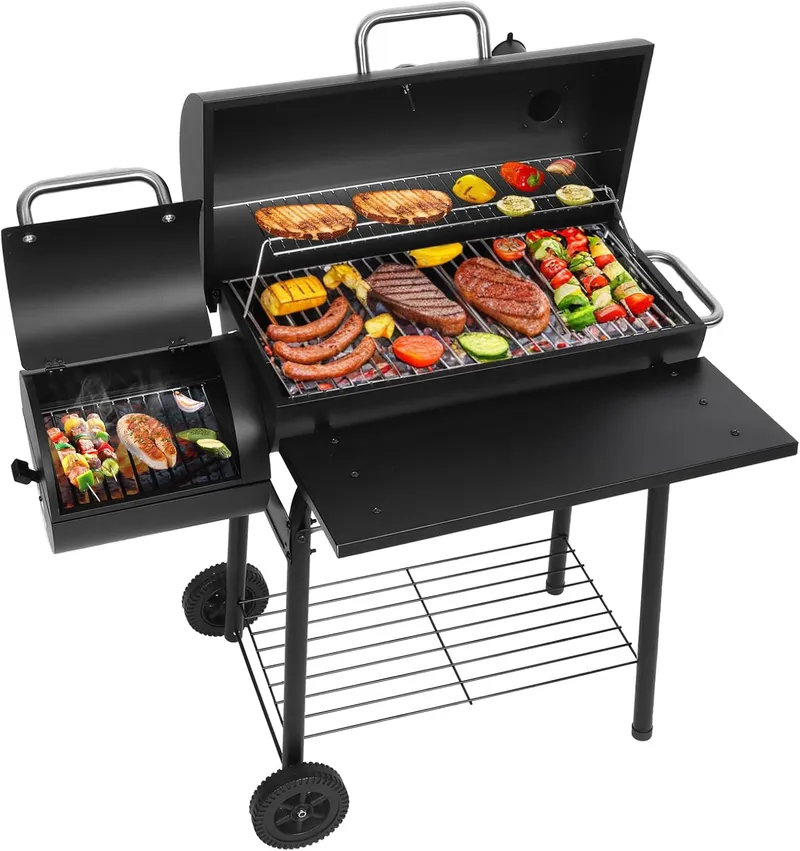 Realcook Charcoal Grills with Offest Smokers